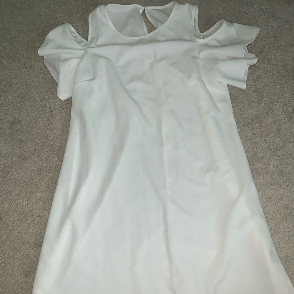 Flutter sleeve bridal shower dress